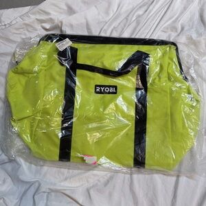 RYOBI Green and Black Duffel Bag